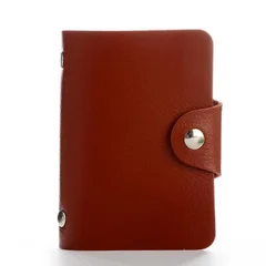 PU Leather 24-Slot Card & Passport Organizer-9