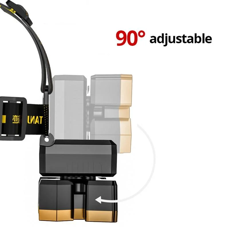 5-LED Headlamp Super Bright Rechargeable Head-Mounted Flashlight for Outdoor Night Fishing — Product detail image 3