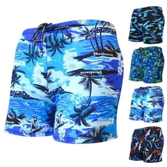 Men's Quick-Dry Elastic-Waist Swim Shorts-7