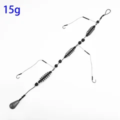 Pre-Tied Fishing Hooks Artificial Bait Cage Set Fishing Feeder-10