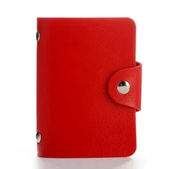 PU Leather 24-Slot Card & Passport Organizer-3