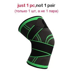 Sportliche rutschfeste Einzel-Kniebandage, Kompressions-Kniebandage, Sport-Kniepolster für Laufen, Basketball und Fitness-4