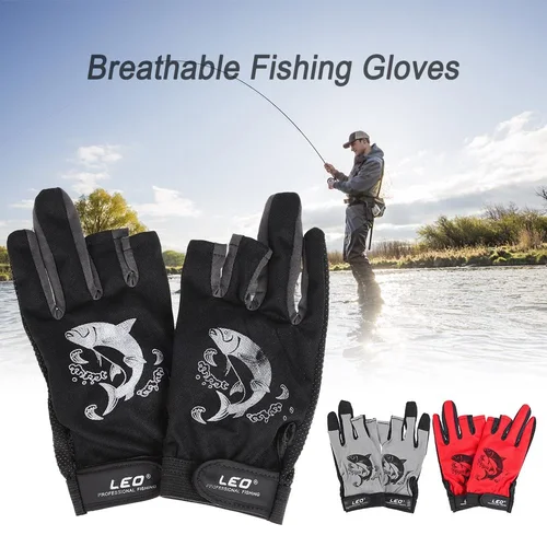 3-Finger Fishing Gloves for Outdoor Sports