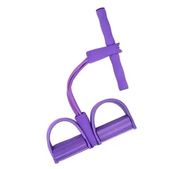 4-Tube Resistance Band Set with Pedal & Handles-8