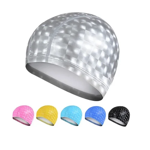 Elastic Waterproof PU Swimming Cap