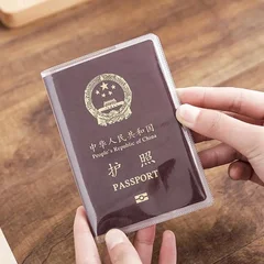 Silicone Transparent Waterproof Dirt-Resistant ID Card Holder Passport Business Credit Bank Card Case-3