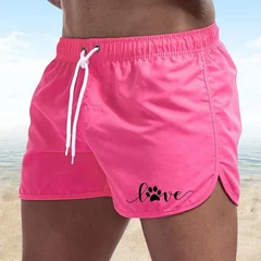 Men's Quick-Dry Swim Trunks Board Shorts Beach Summer Bathing Surfing Volleyball Swimwear-12