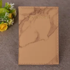 Étui de passeport marbré en cuir PU, protège-passeport de voyage avec organiseur, portefeuille pour billets, documents, cartes de crédit professionnelles et carte d'identité-9