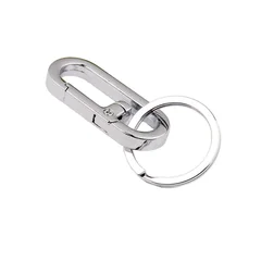 Stainless Steel Carabiner Keychain Clip-2