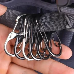 S-Type Zinc Alloy Locking Carabiners, 10 Pack-3
