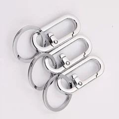 Stainless Steel Carabiner Keychain Clip-3