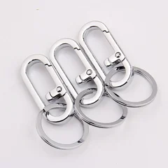 Stainless Steel Carabiner Keychain Clip-4
