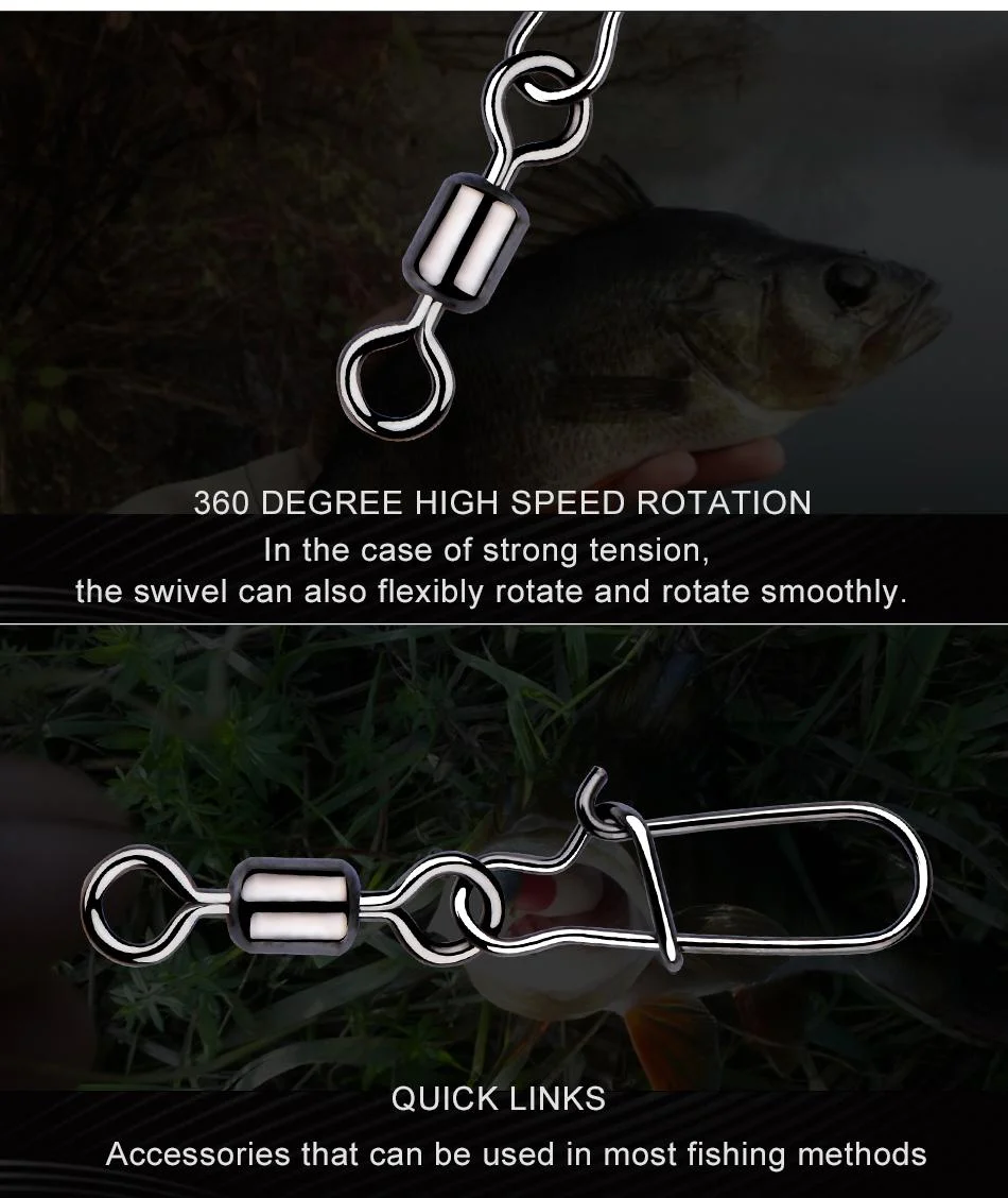 MEREDITH Stainless Steel Fishing Swivels, 50 Pieces — Product detail image 8
