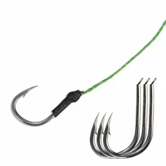 Pre-Tied Fishing Hooks Artificial Bait Cage Set Fishing Feeder-9