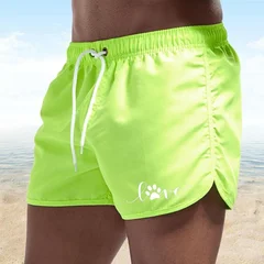 Men's Quick-Dry Swim Trunks Board Shorts Beach Summer Bathing Surfing Volleyball Swimwear-8