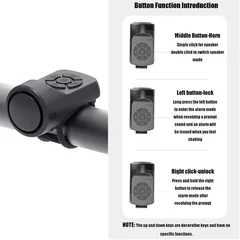 USB-Rechargeable Bicycle Horn, 120dB-4