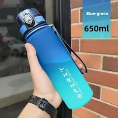 Gradient Color Sports Water Bottle Large Capacity Portable Unisex Stylish Design-7
