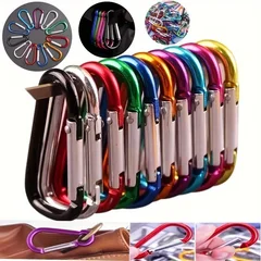 Aluminum Alloy D-Ring Spring-Gate Carabiners-1