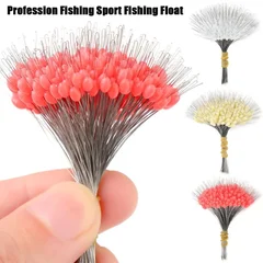 Silicone Fishing Float Stoppers, 300 Pieces, 0.8/1.5/2.5#-1