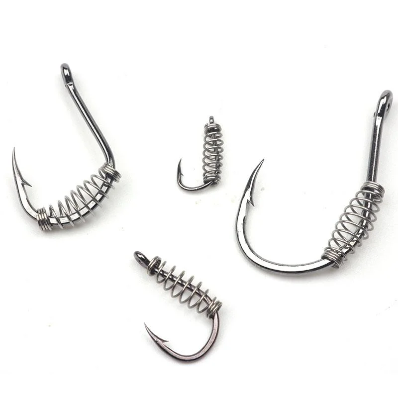 Stainless Steel Spring Fishing Hooks, 10 Pieces — Product detail image 3