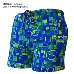 Men's Quick-Dry Elastic-Waist Swim Shorts-6