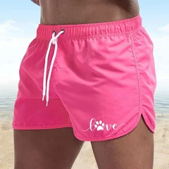 Men's Quick-Dry Swim Trunks Board Shorts Beach Summer Bathing Surfing Volleyball Swimwear-11