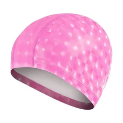 Elastic Waterproof PU Swimming Cap-3
