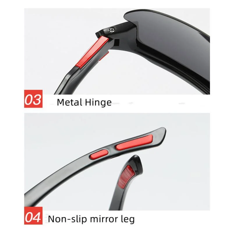 UV400 polarisierte Fahrrad-Sport-Sonnenbrille Fahrer-Schutzbrille — Produktdetailbild 3
