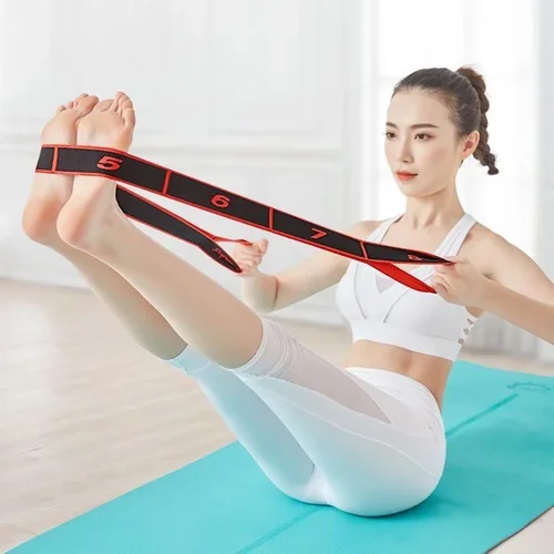 Polyester & Latex Yoga Stretching Strap
