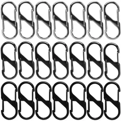 S-Type Zinc Alloy Locking Carabiners, 10 Pack-2
