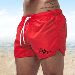 Men's Quick-Dry Swim Trunks Board Shorts Beach Summer Bathing Surfing Volleyball Swimwear-13