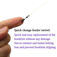 Fishing Swivel Snaps & Feeder Connectors, 30 Pieces-9