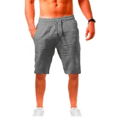Men's Cotton-Linen Summer Shorts, S–3XL-7