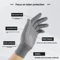 Nylon & PVC Grip Work Gloves, 10/20 Pairs-4