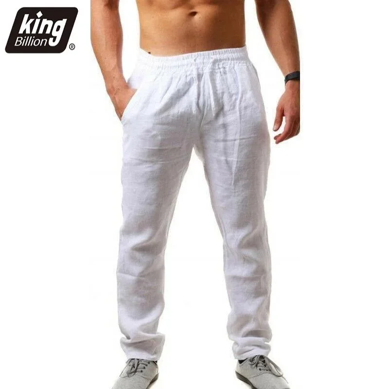 Men's Cotton-Linen Casual Trousers, S–3XL