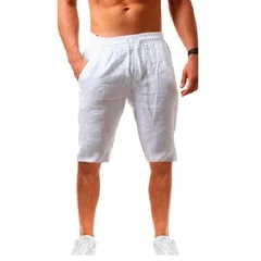 Men's Cotton-Linen Summer Shorts, S–3XL-8