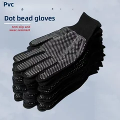 Nylon & PVC Grip Work Gloves, 10/20 Pairs-6