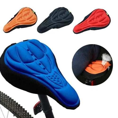 Silicone Breathable Gel Padded Bicycle Seat Cover