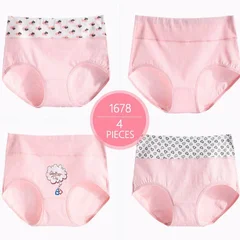 Women's Cotton Briefs, 4 Pack, M–5XL-15