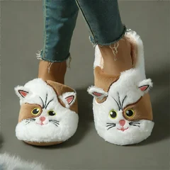 Solid Color Soft Comfortable Warm Open-Toe Indoor House Slippers-14