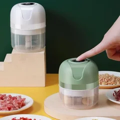 USB Portable Electric Mini Garlic Chopper Kitchen Food Chopper Meat Grinder-3