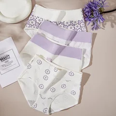 Women's Cotton Briefs, 4 Pack, M–5XL-31