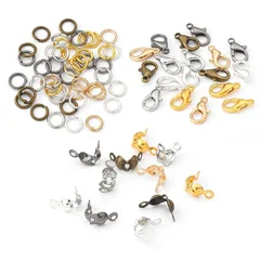 Lobster Clasps & Jump Rings for Jewelry Making, 80 Pieces-2