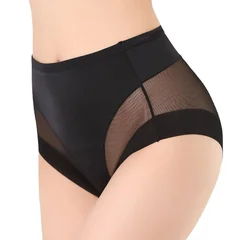 Seamless Breathable Mesh High-Waist Tummy Control Shapewear Base Layer Pants-14