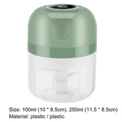 USB Portable Electric Mini Garlic Chopper Kitchen Food Chopper Meat Grinder-11