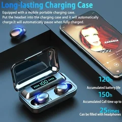 Bluetooth 5.0 CVC8.0 Wireless Stereo Earbuds-3