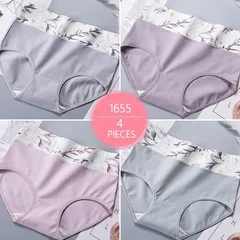 Women's Cotton Briefs, 4 Pack, M–5XL-22