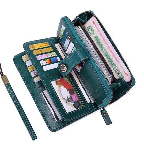 Women's Zipper Wallet & Card Holder