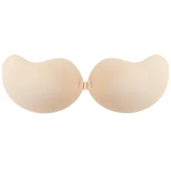 Reggiseno invisibile push-up da donna, senza spalline, con chiusura frontale, seamless, reggiseno adesivo in silicone-7