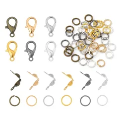 Lobster Clasps & Jump Rings for Jewelry Making, 80 Pieces-3